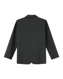 Blazer Recto Rayas Antracita Silly