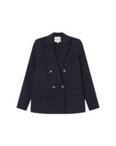 Blazer recto de doble botonadura azul marino de Elder