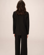 Blazer Cruzado Recto Negro Sureau