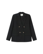 Blazer Cruzado Recto Negro Sureau