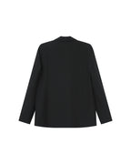 Blazer Cruzado Recto Negro Sureau