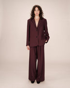 Blazer Ancho Recto Burdeos Strong