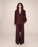 Blazer Fuerte Borgoña Recto Grande
