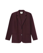 Blazer Ancho Recto Burdeos Strong