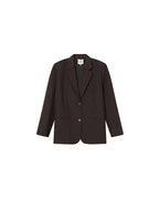 Blazer Amplio Recto Chocolate Strong