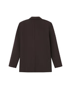 Blazer Amplio Recto Chocolate Strong