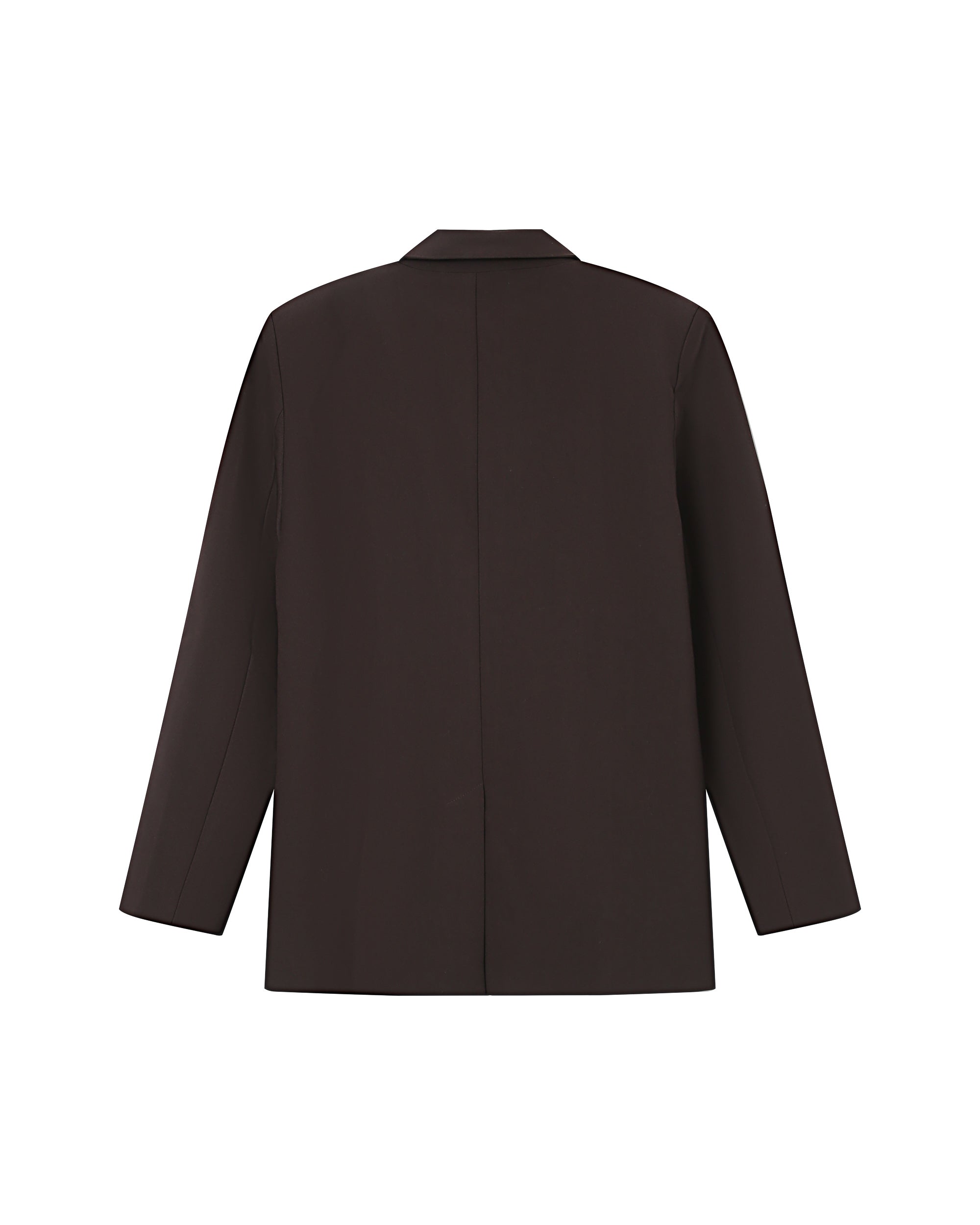 Blazer Amplio Recto Chocolate Strong
