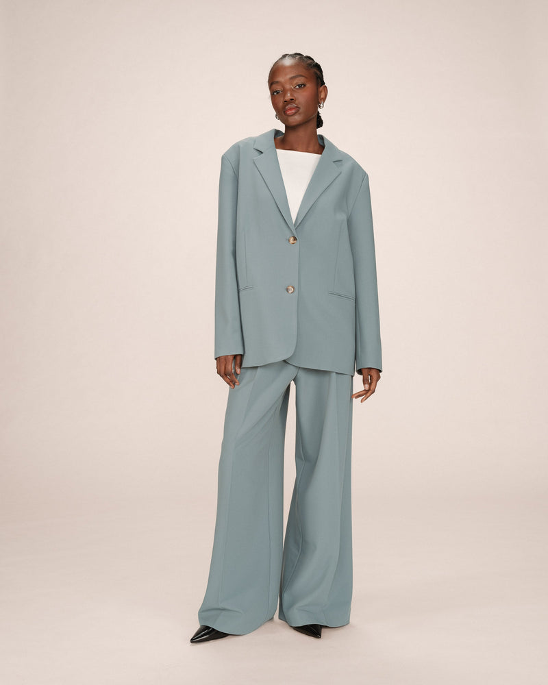 Blazer fuerte salvia recto grande