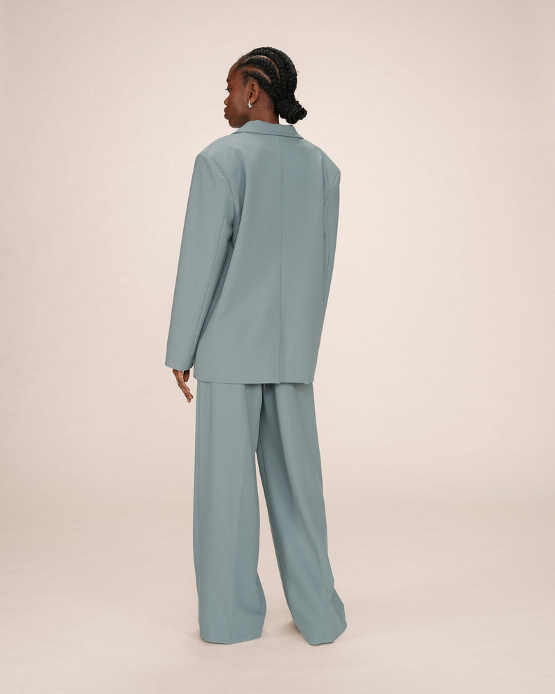 Blazer fuerte salvia recto grande