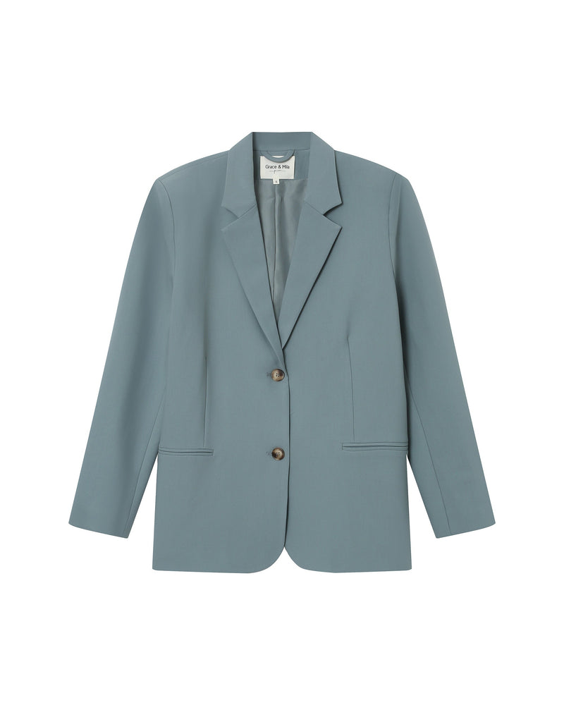 Blazer fuerte salvia recto grande