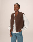 Seth Chocolate Quilted Jacket