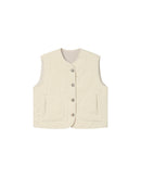 Seth Ecru Quilted Jacket