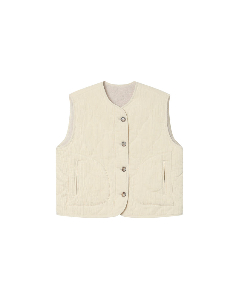 Seth Ecru Quilted Jacket