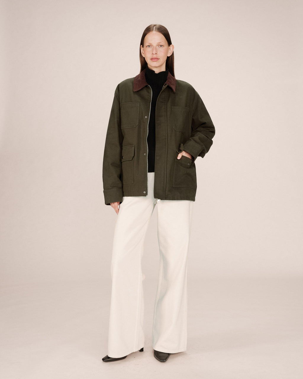 Chaqueta Utilitaria Verde Bosque Soraya