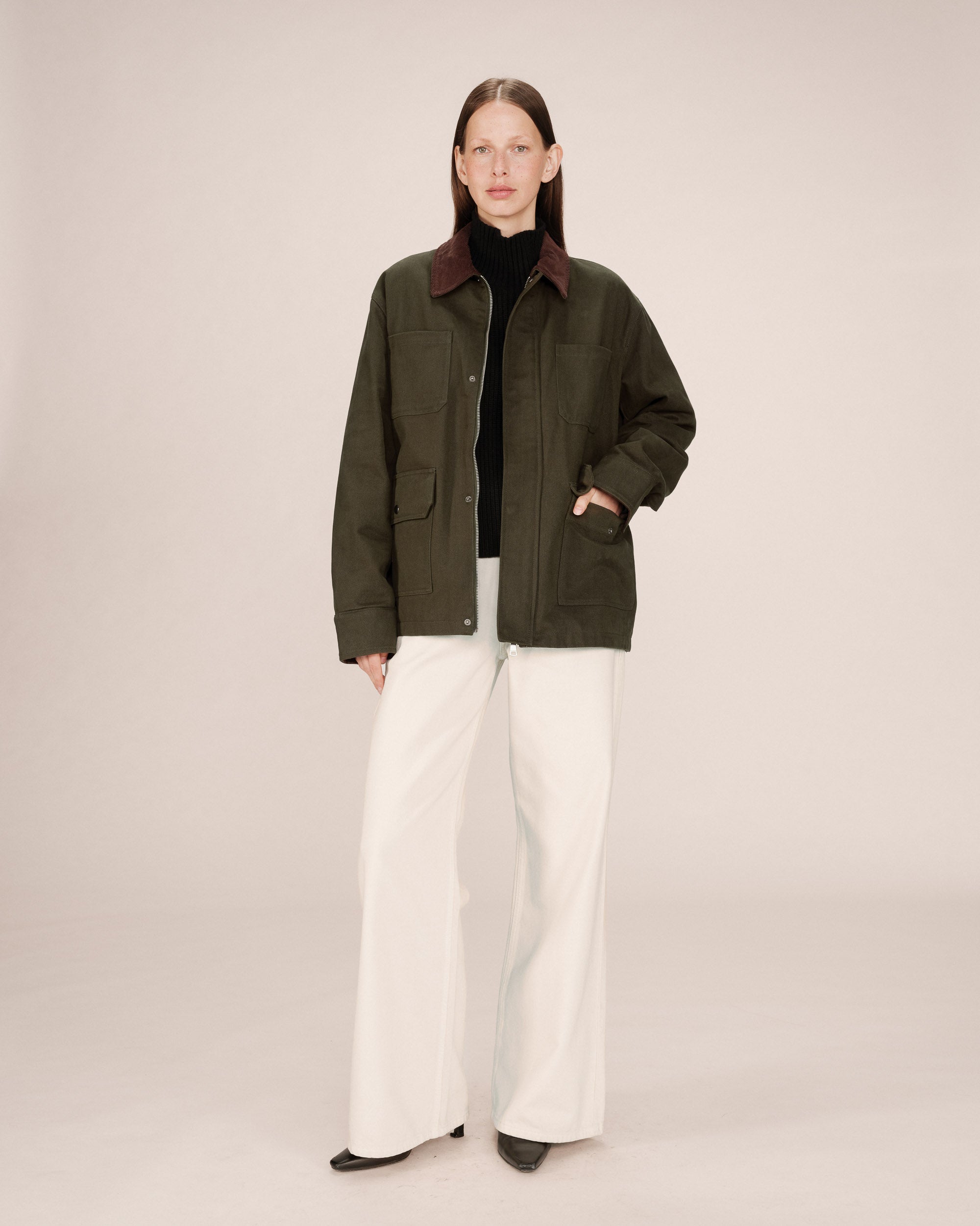 Chaqueta Utilitaria Verde Bosque Soraya
