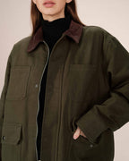 Chaqueta Utilitaria Verde Bosque Soraya