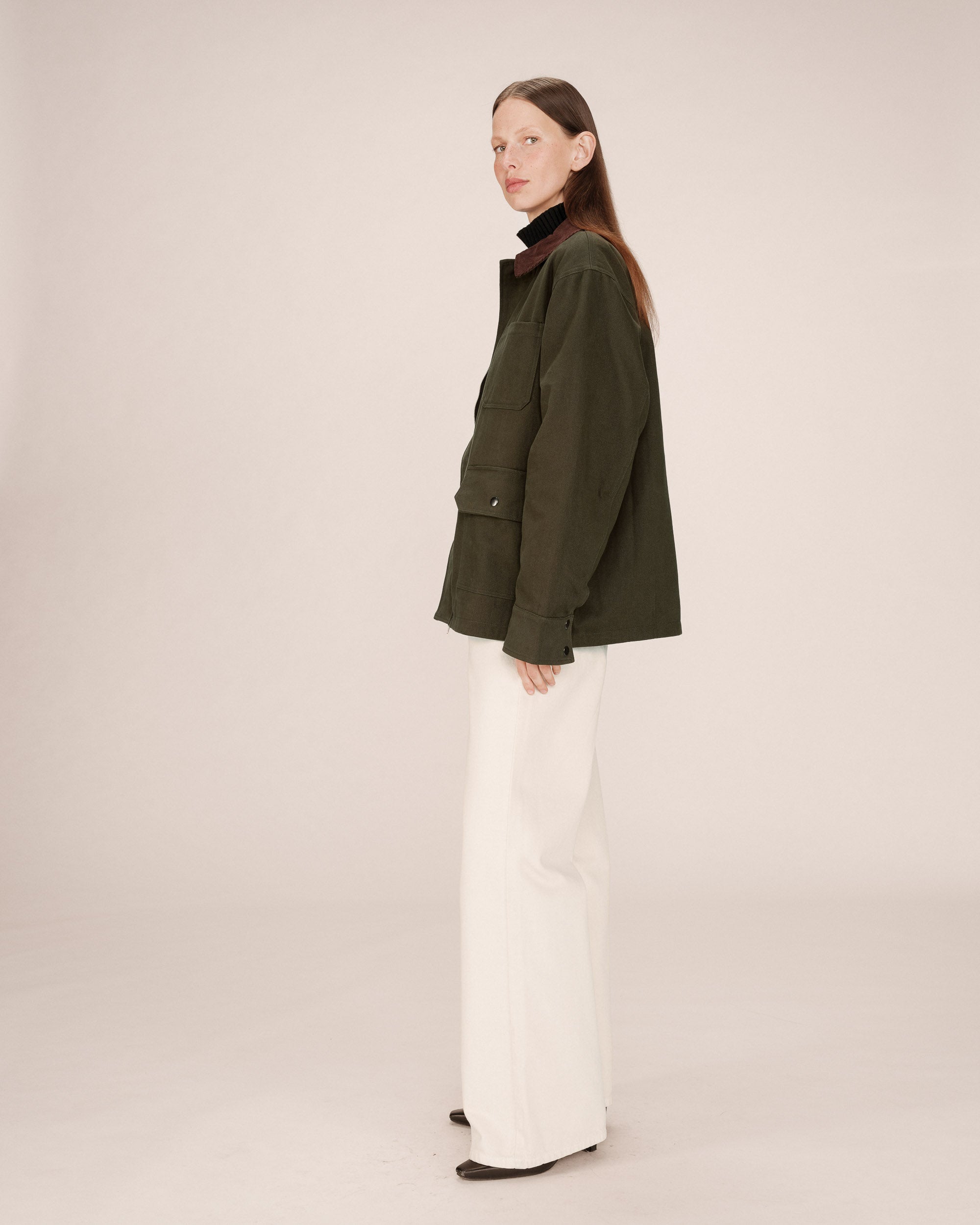 Chaqueta Utilitaria Verde Bosque Soraya
