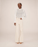 Wide Ecru Samba Trousers