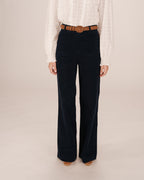 Wide Navy Trousers Samba