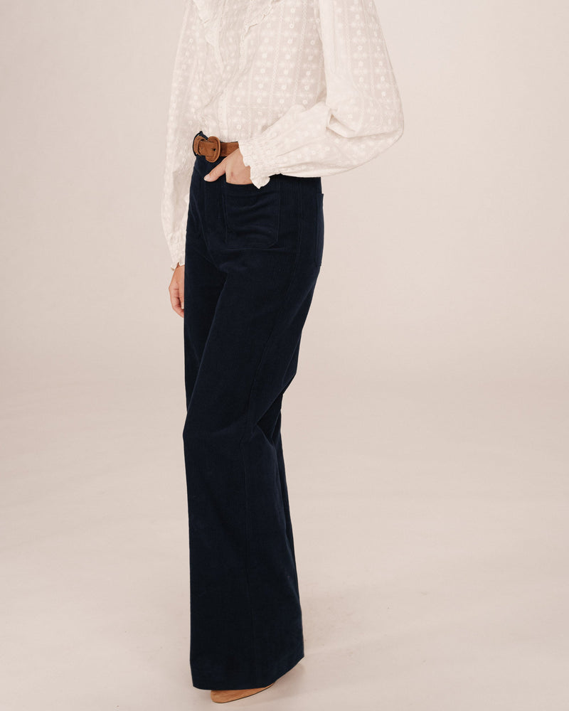 Samba Navy Wide Leg Pants