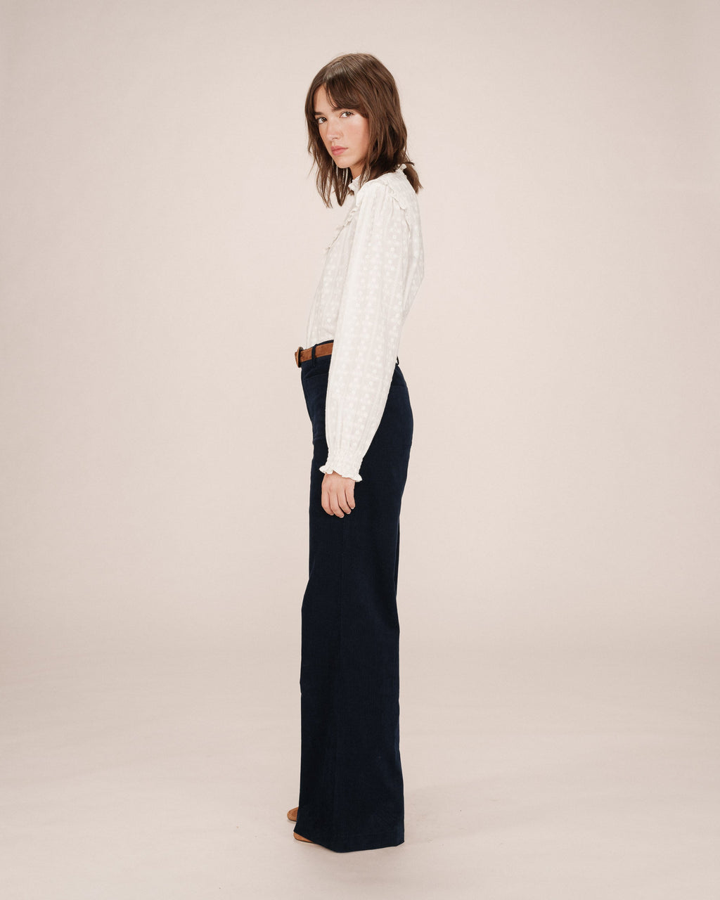 Wide Navy Trousers Samba