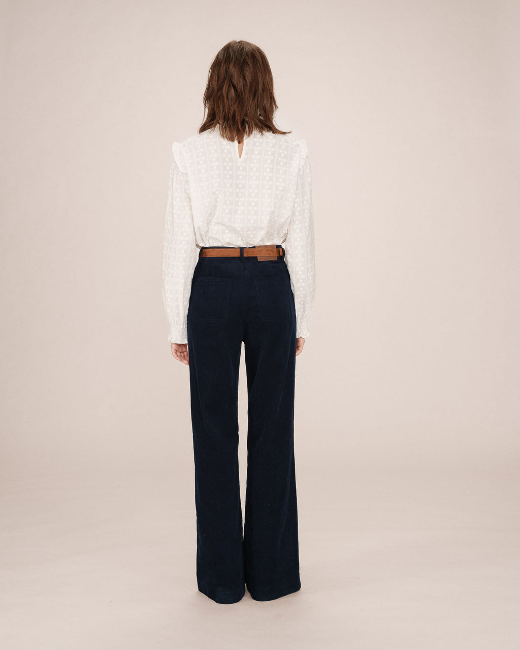 Wide Navy Trousers Samba