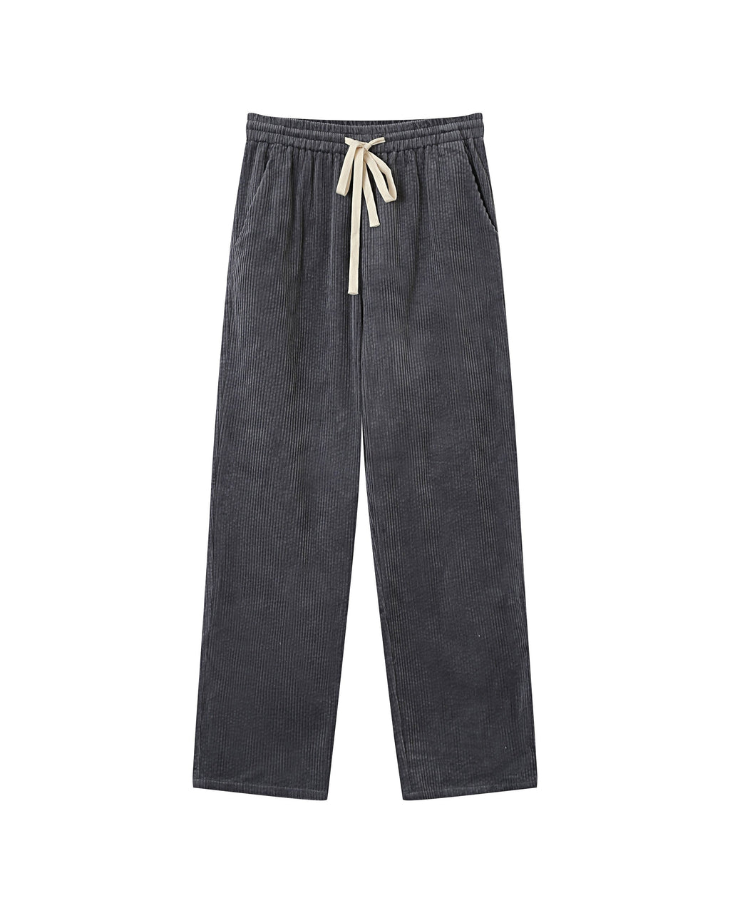 Wide-Leg Carbon Corduroy Trousers Liberty