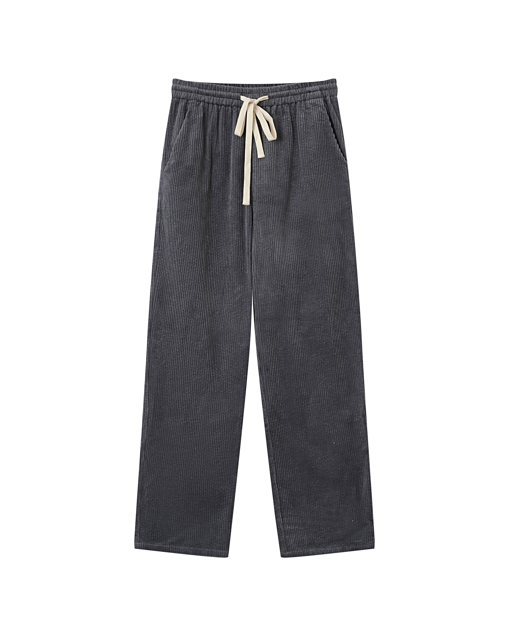 Wide-Leg Carbon Corduroy Trousers Liberty