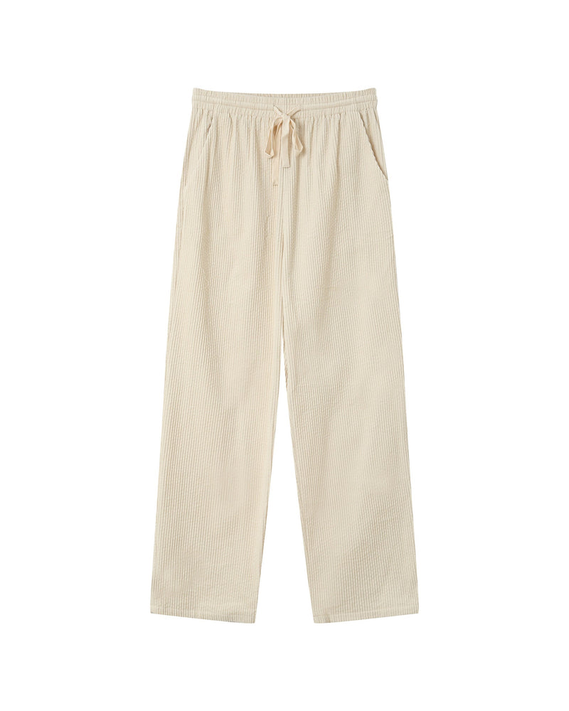 Wide Ecru Liberty Trousers