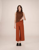 Pantalón Recto 7/8E Suela Camel
