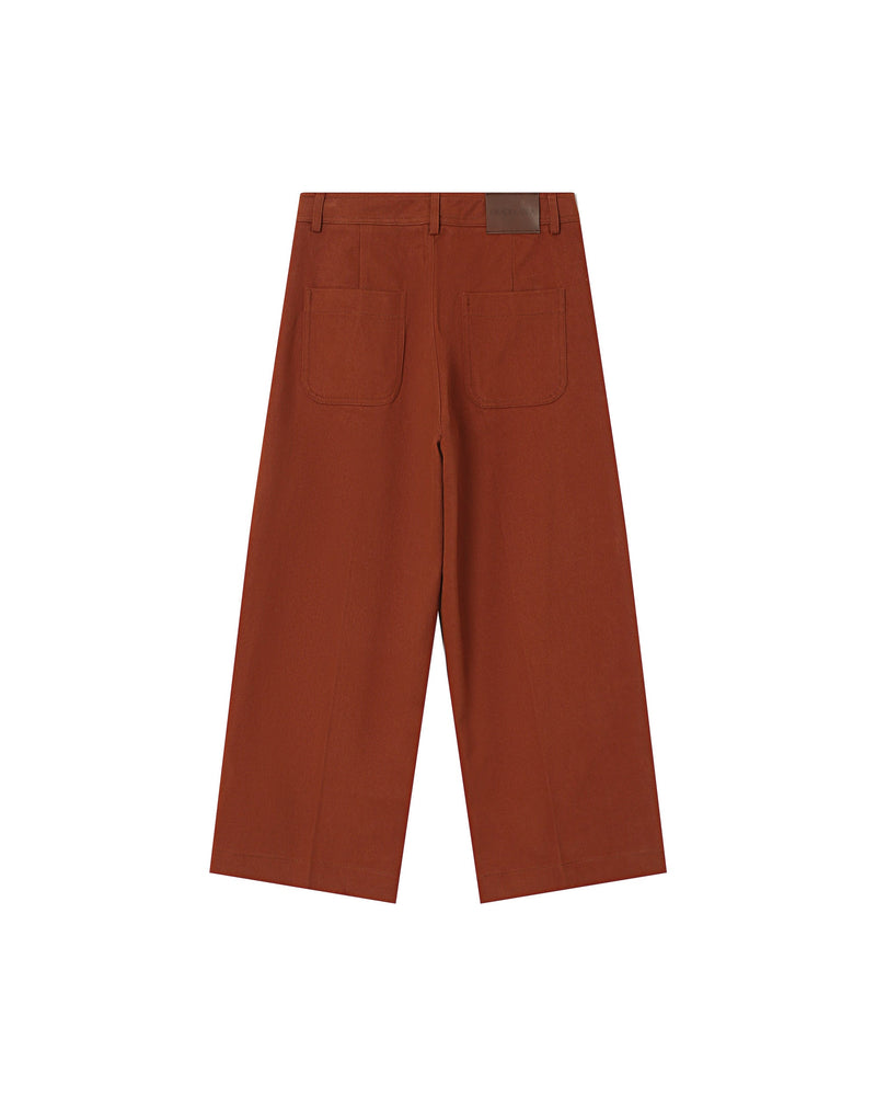 Pantalón Recto 7/8E Suela Camel