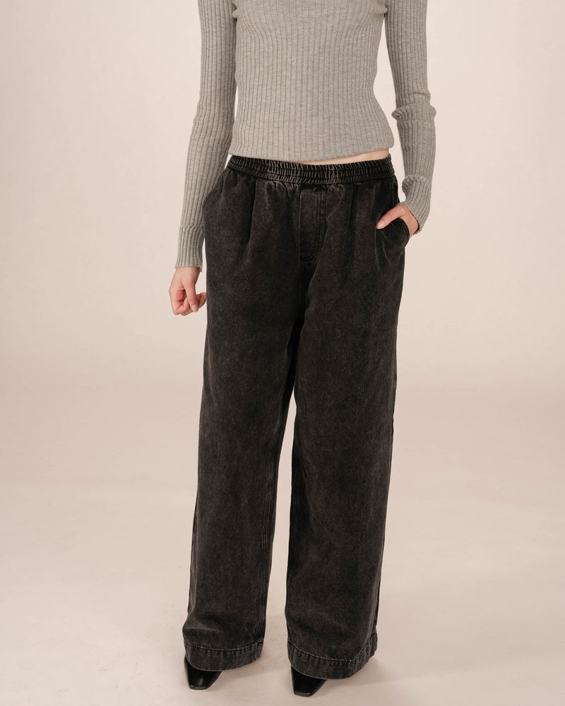 Black Washed Sacha Baggy Jeans