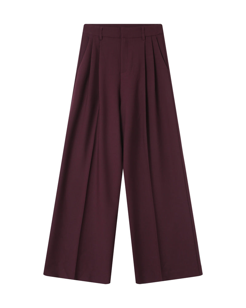 Pantalón de traje burdeos Story