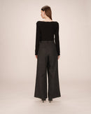 Pantalones de sastre a rayas Senna Carbon