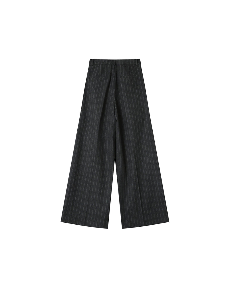 Pantalones de sastre a rayas Senna Carbon