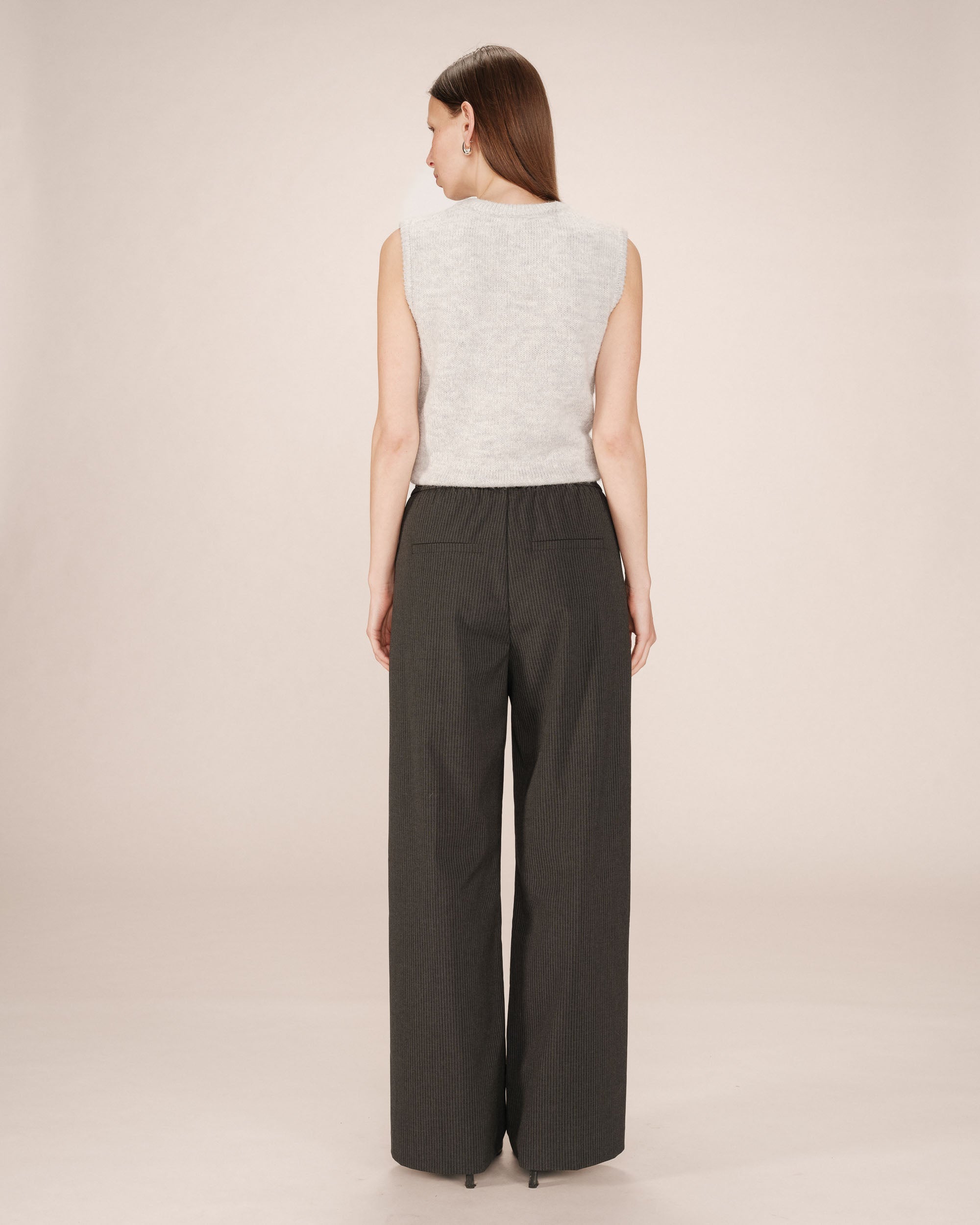 Pantalón a Rayas Antracita Stay