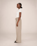 Greige Stay Striped Trousers