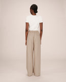Greige Stay Striped Trousers