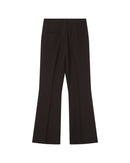 Pantalones de sastre de campana color chocolate de Singer