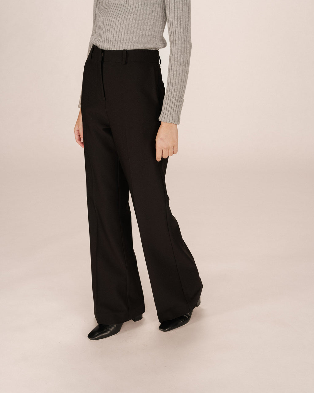 Pantalón Sastre Acampanado Negro Singer