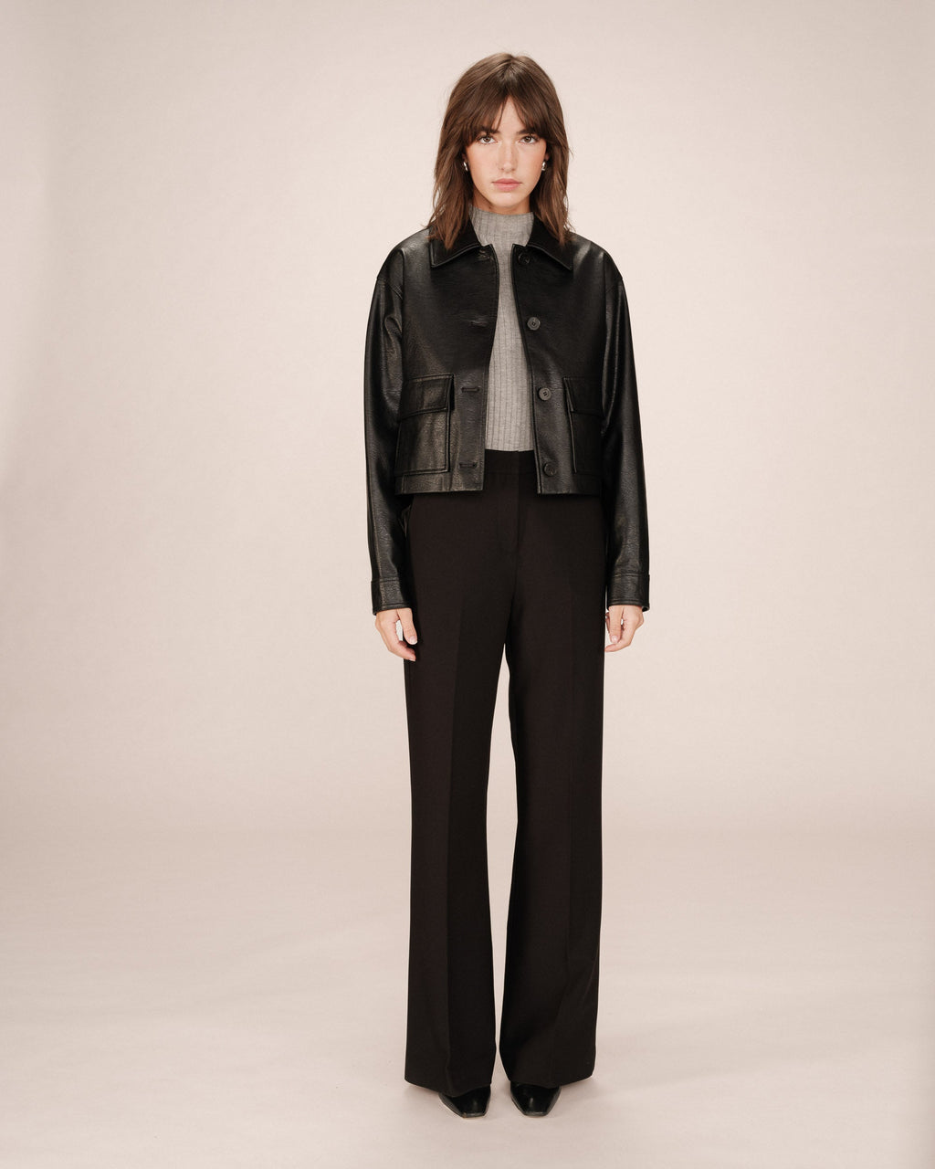 Pantalón Sastre Acampanado Negro Singer