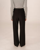 Pantalones de sastre de campana negros de Singer