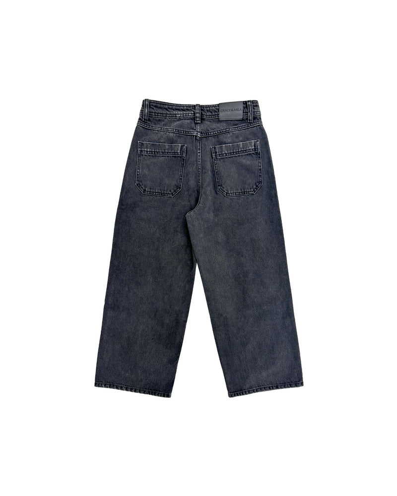 Jonas 7/8E Black Washed Jeans