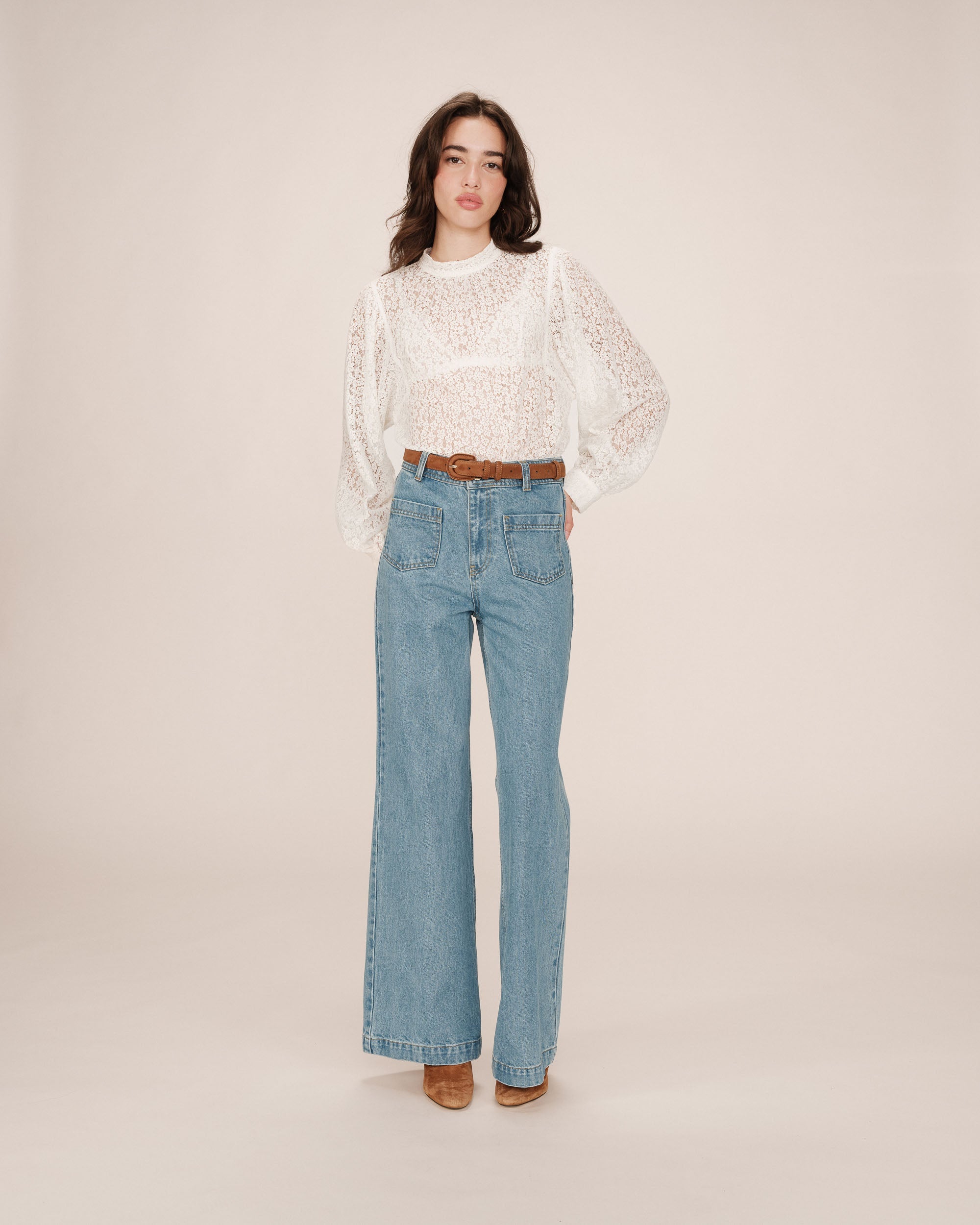 Vaquero Acampanado Light Blue Jacob