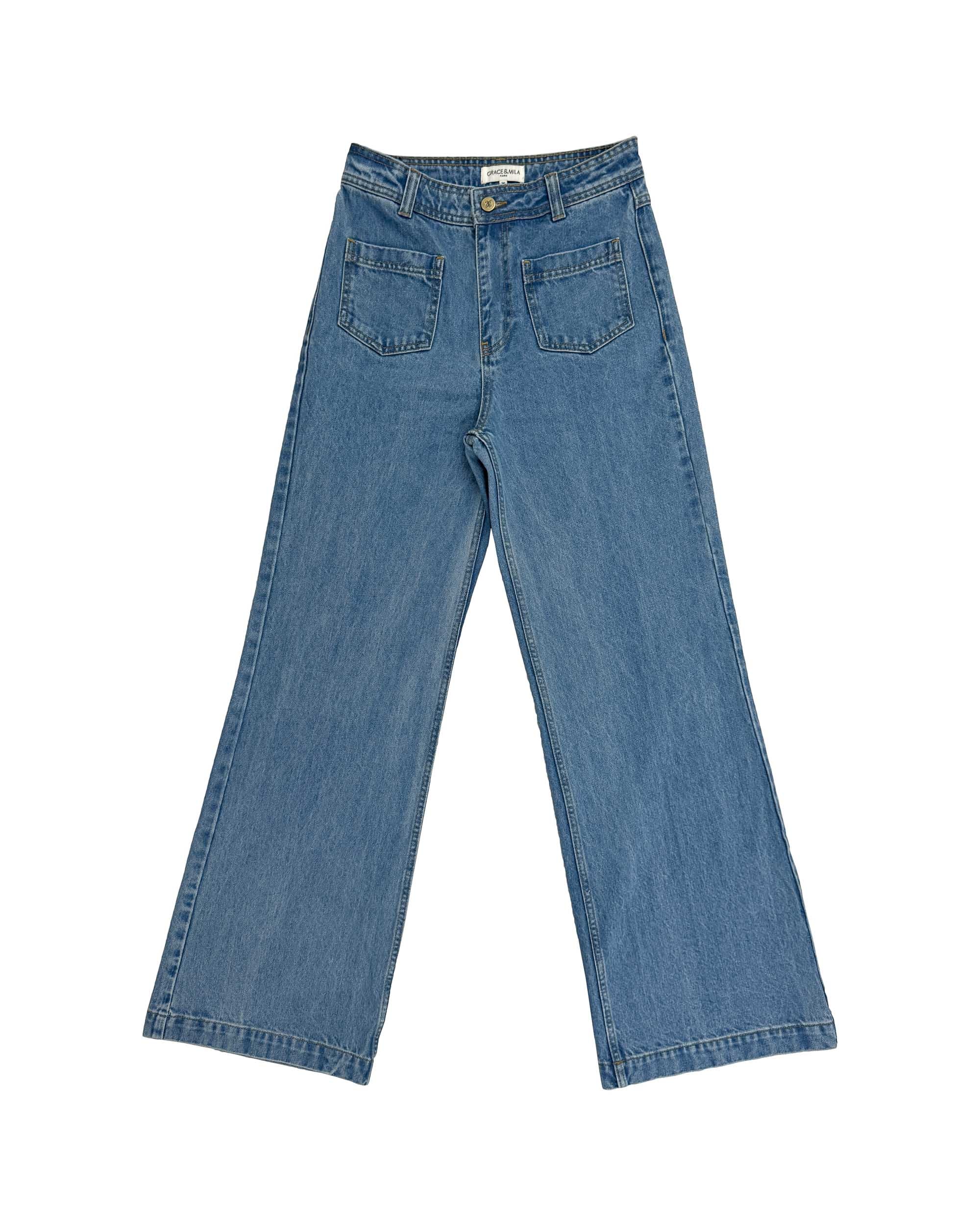 Vaquero Acampanado Light Blue Jacob