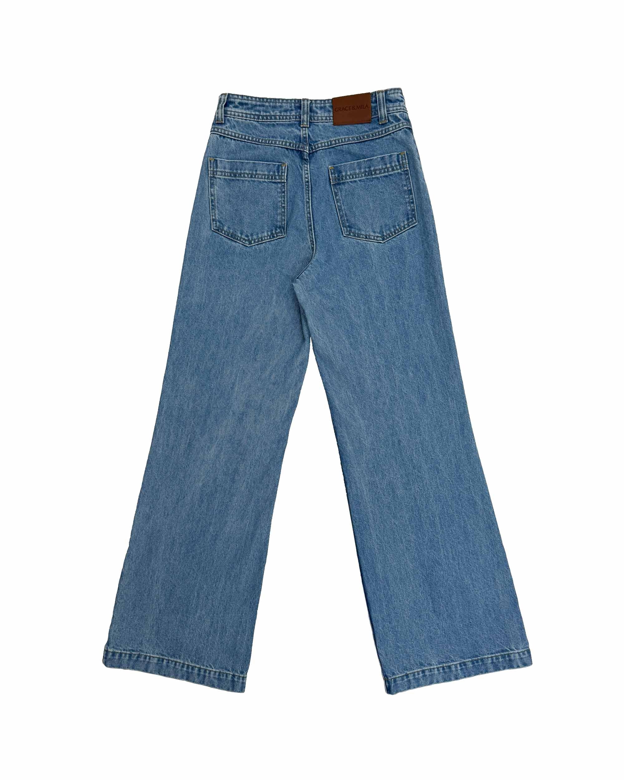 Vaquero Acampanado Light Blue Jacob