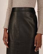 Falda Polipiel Negro Sirene