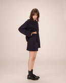 Shae Navy Fitted Skirt