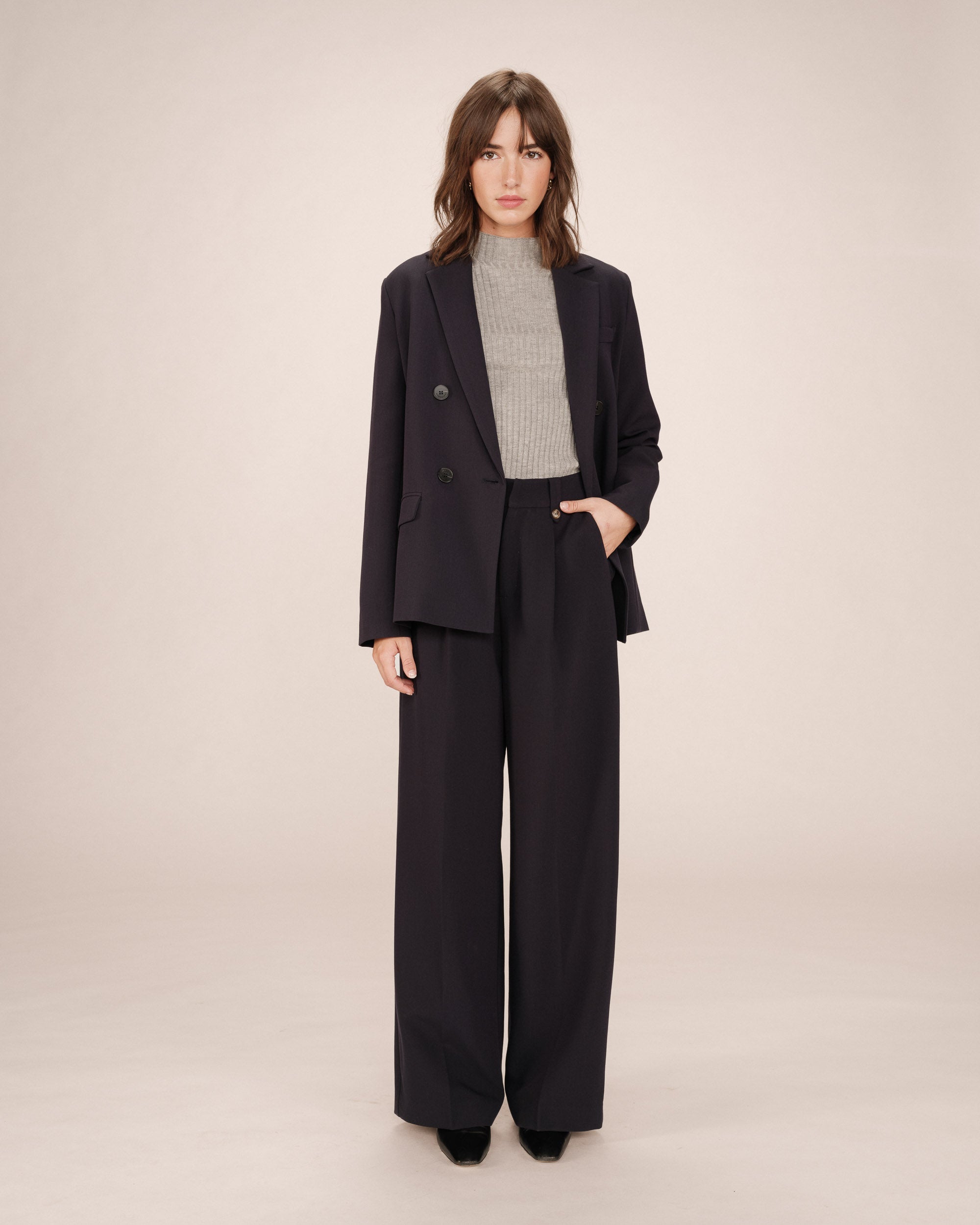 Pantalón de Traje Marino Septime