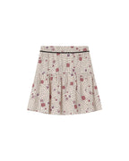 Falda Estampada Flores Crudo Staicy